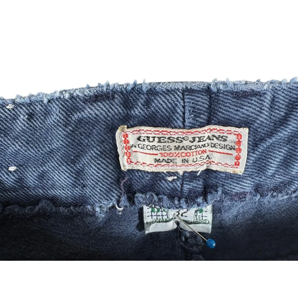 VTG Guess Georges Marciano Jeans Mens 32 Blue Denim Dark Washed Relaxed Straight
